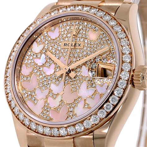 rose presidential rolex|Rolex butterfly rose gold watch.